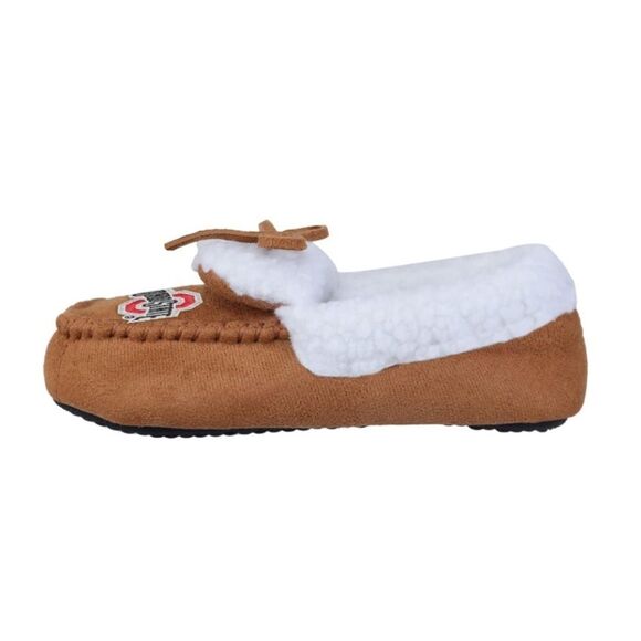 FOCO Ohio State Team Logo Moccasin Slippers - Picture 2 of 5